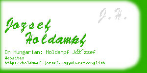 jozsef holdampf business card